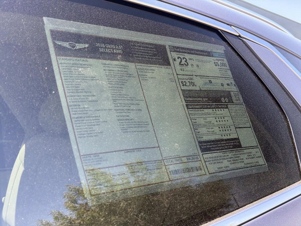 2026 Genesis GV70 2.5T Select
