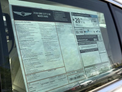 2026 Genesis G90 3.5T e-SC
