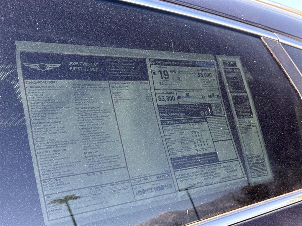 2026 Genesis GV80 3.5T PRESTIGE