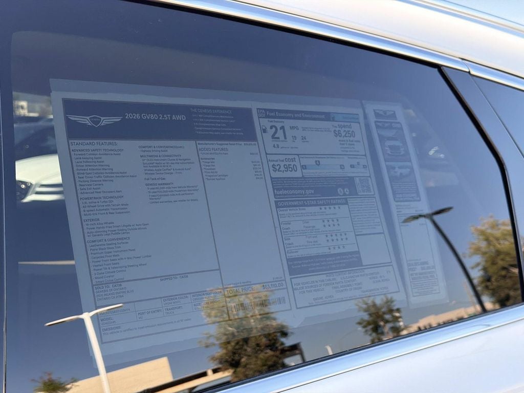2026 Genesis GV80 2.5T
