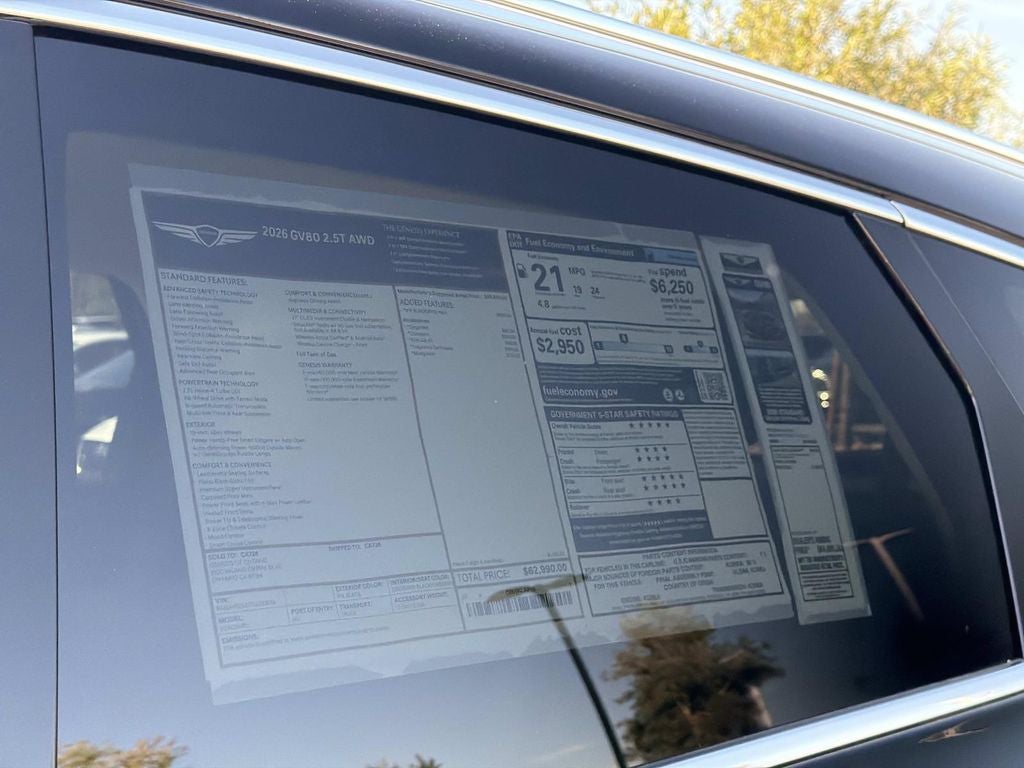 2026 Genesis GV80 2.5T