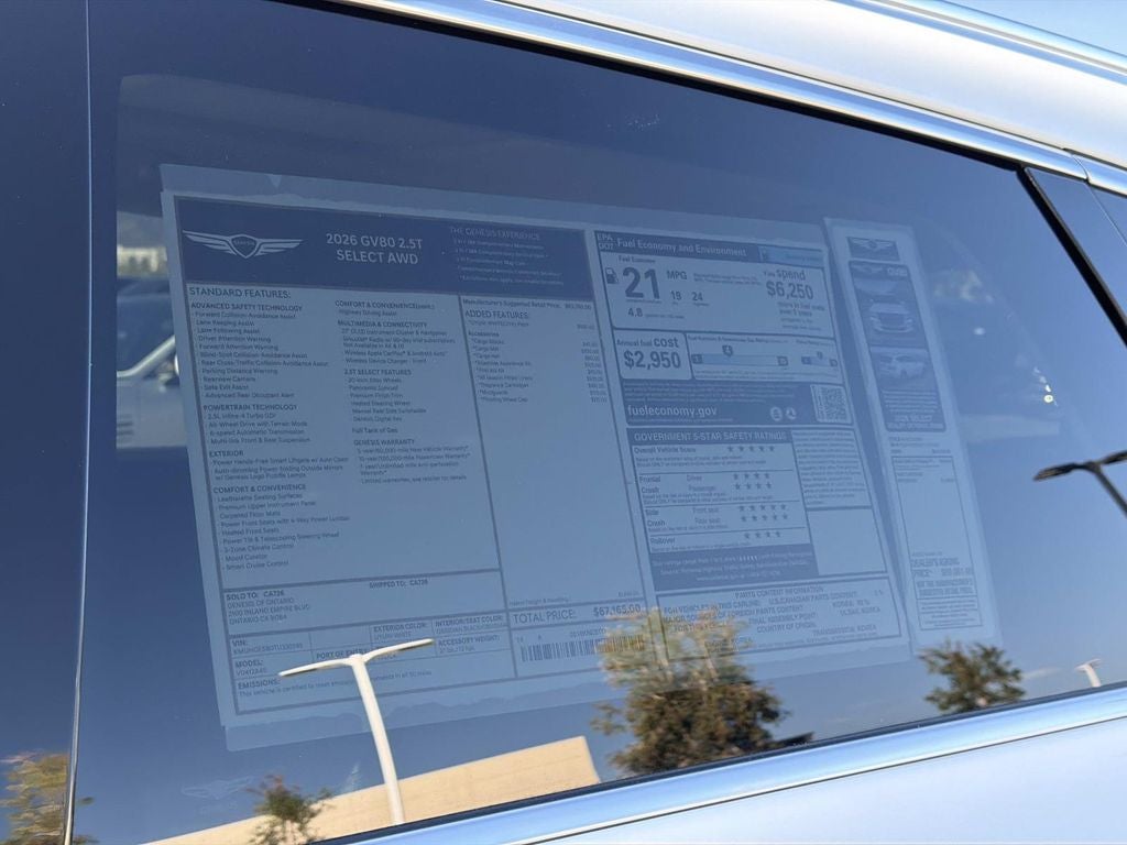 2026 Genesis GV80 2.5T