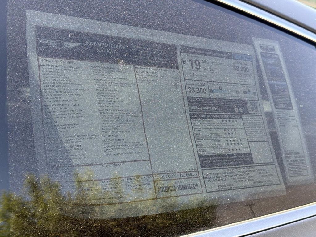 2026 Genesis GV80 Coupe 3.5T