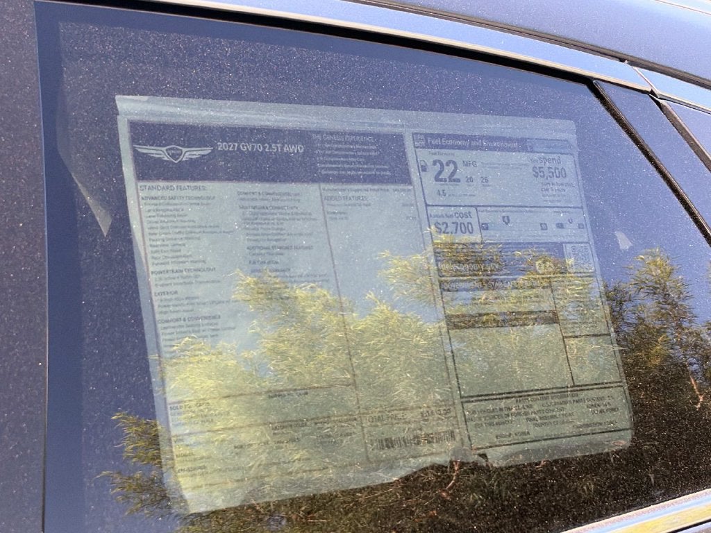 2027 Genesis GV70 2.5T