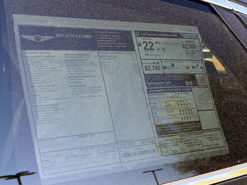 2027 Genesis GV70 2.5T