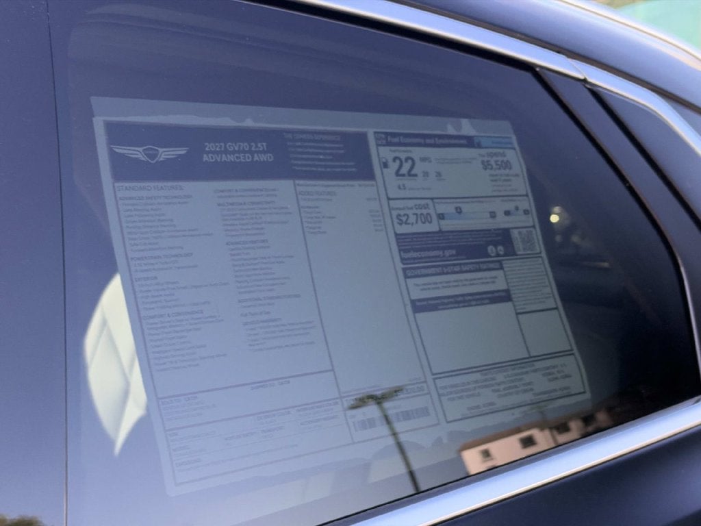 2027 Genesis GV70 2.5T ADVANCED