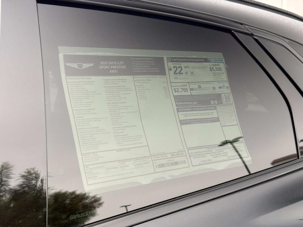 2027 Genesis GV70 2.5T SPORT PRESTIGE