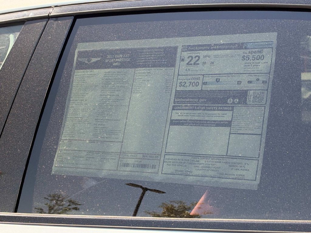 2027 Genesis GV70 2.5T SPORT PRESTIGE