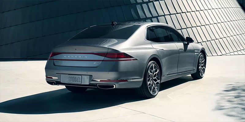 Powerful Genesis G90 sedan in motion