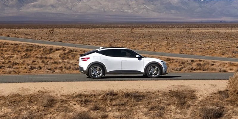 GV60 dynamic driving performance shot