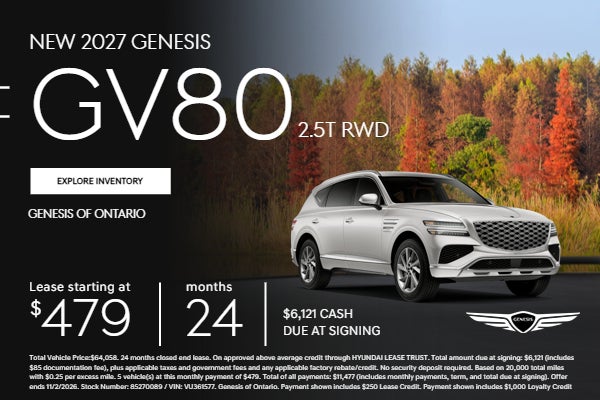 New 2027 Genesis GV80 2.5T RWD