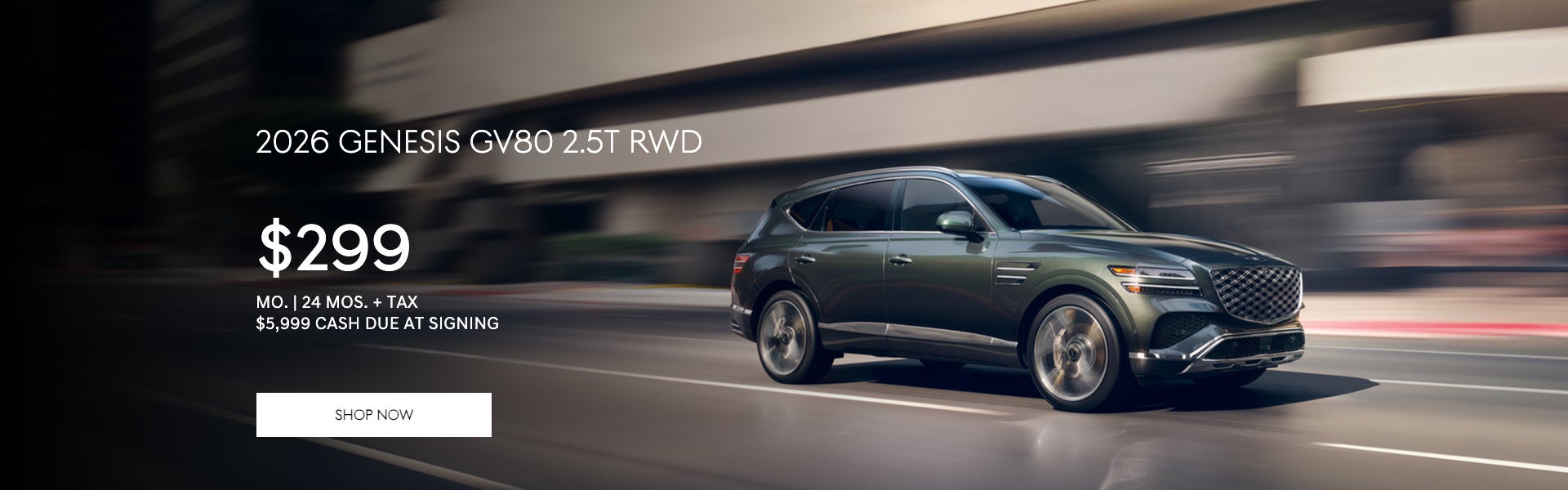 2026 GV80 Lease Offer